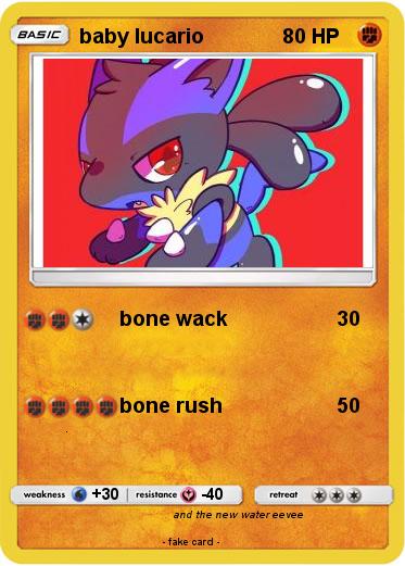 Pokemon baby lucario