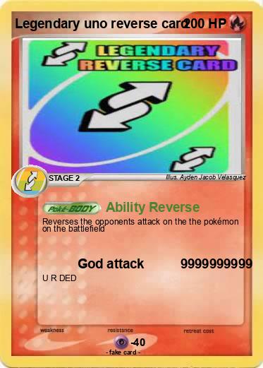 Pokemon Legendary uno reverse card