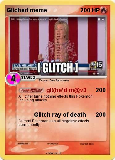 Pokemon Gliched meme