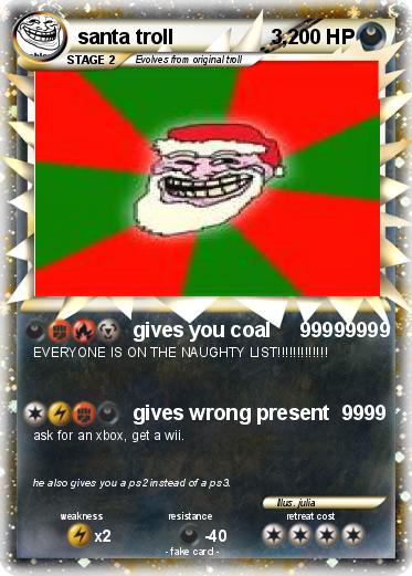 Pokemon santa troll                 3,