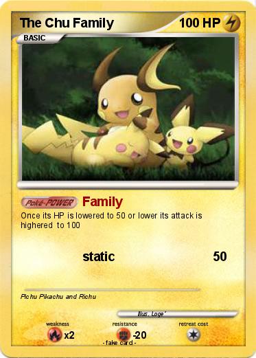 Pokemon The Chu Family