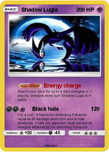 Pokemon Shadow Lugia