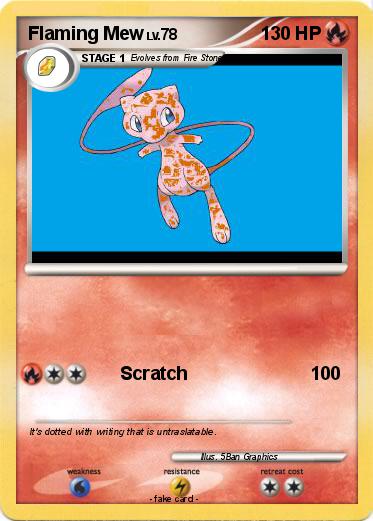 Pokemon Flaming Mew