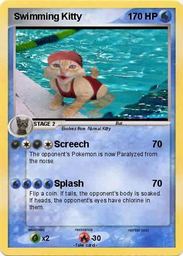 Pokemon Swimming Kitty