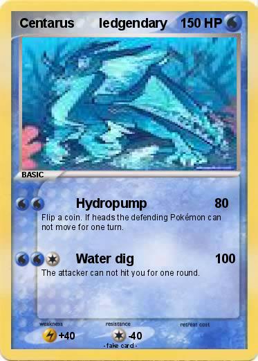 Pokemon Centarus       ledgendary