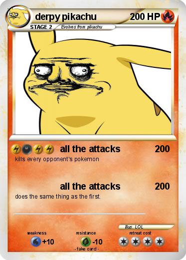 Pokemon derpy pikachu