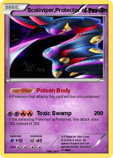 Pokemon Scoliviper,Protector of Poison