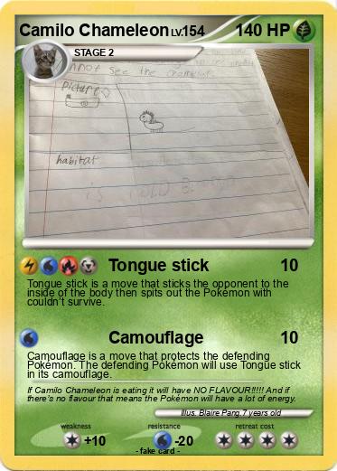 Pokemon Camilo Chameleon