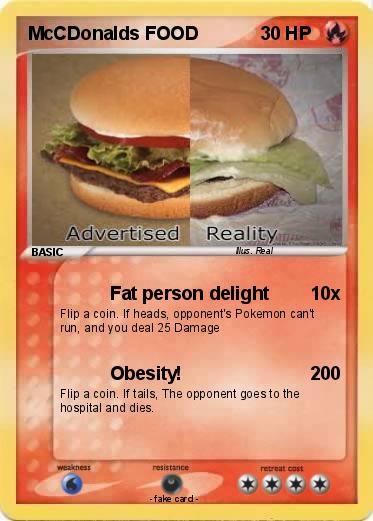 Pokemon McCDonalds FOOD