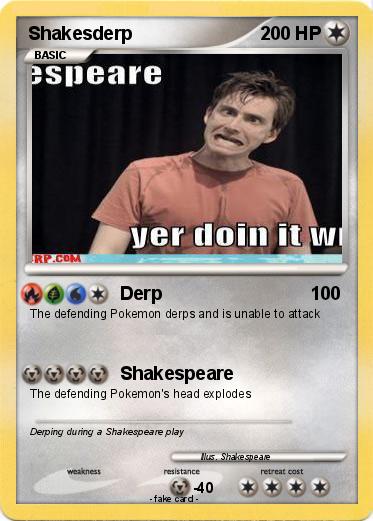Pokemon Shakesderp