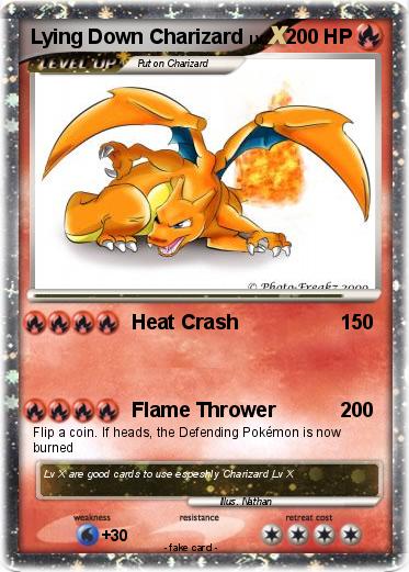 Pokemon Lying Down Charizard