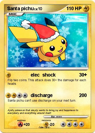 Pokemon Santa pichu