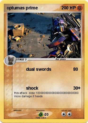 Pokemon optumas prime