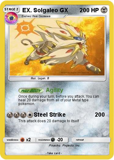 Pokemon EX. Solgaleo GX