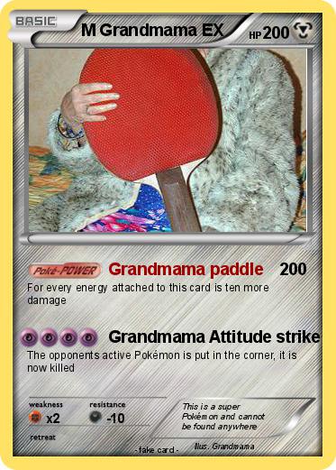 Pokemon M Grandmama EX