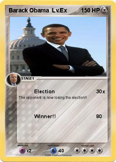 Pokemon Barack Obama  Lv.Ex