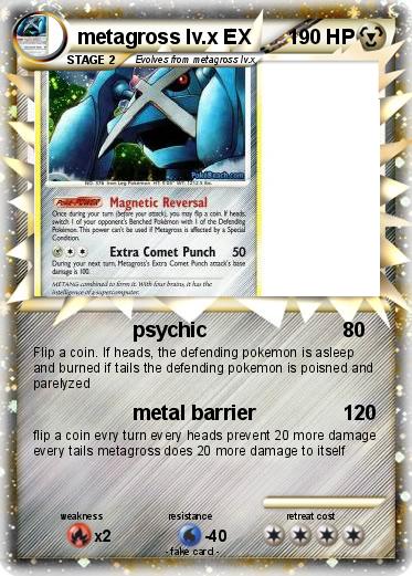 Pokemon metagross lv.x EX