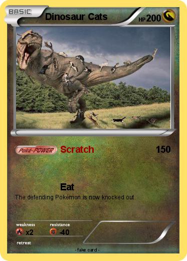 Pokemon Dinosaur Cats