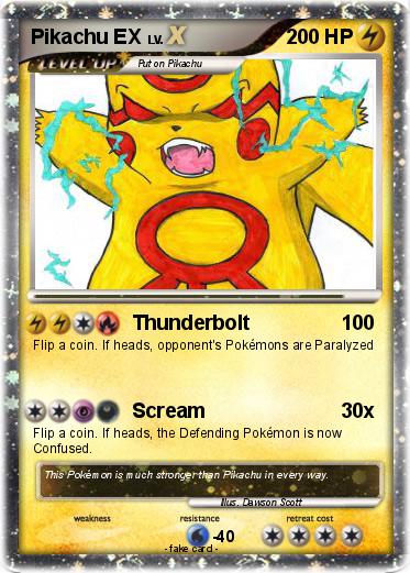 Pokemon Pikachu EX