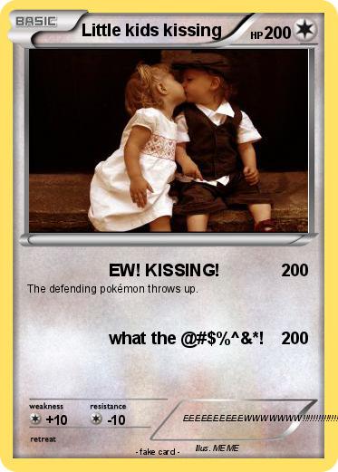 Pokemon Little kids kissing