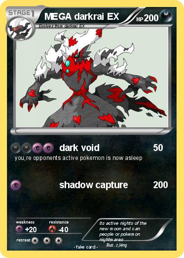 Pokemon MEGA darkrai EX
