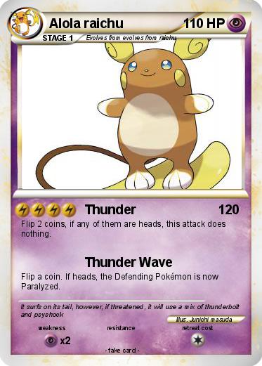 Pokemon Alola raichu