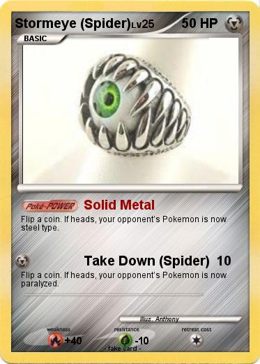 Pokemon Stormeye (Spider)