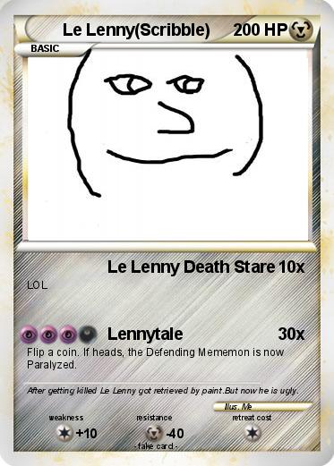 Pokemon Le Lenny(Scribble)