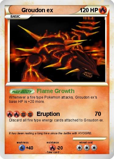 Pokemon Groudon ex