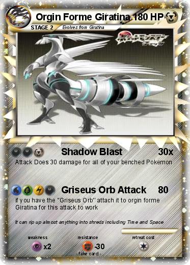 Pokemon Orgin Forme Giratina