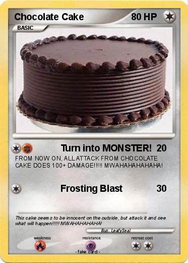 Pokemon Chocolate Cake