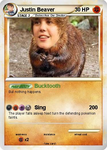 Pokemon Justin Beaver