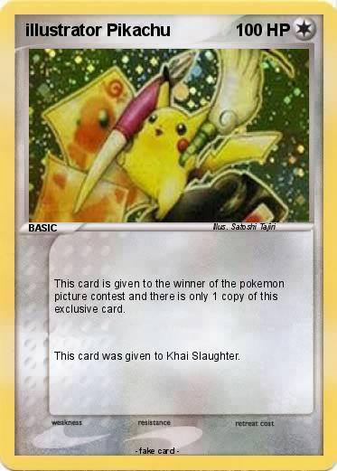 Pokemon illustrator Pikachu