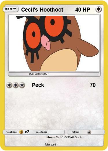 Pokemon Cecil's Hoothoot