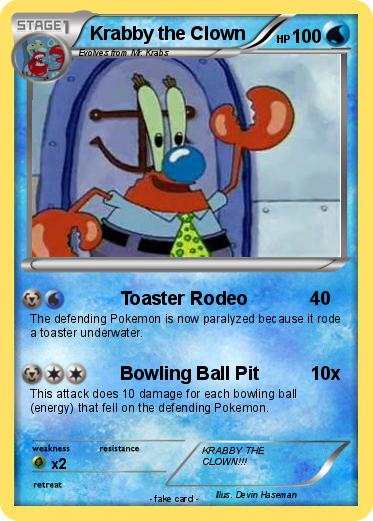 Pokemon Krabby the Clown