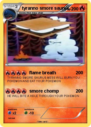 Pokemon tyranno smore saurus