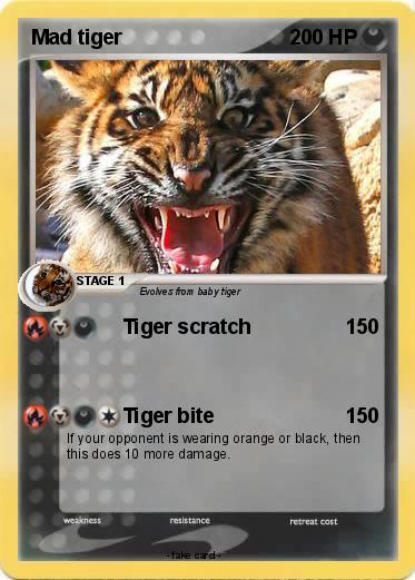Pokemon Mad tiger