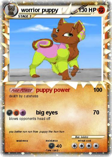 Pokemon worrior puppy