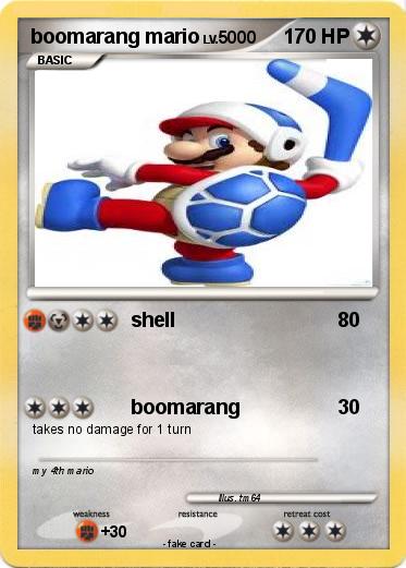 Pokemon boomarang mario