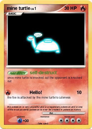 Pokemon mine turtle