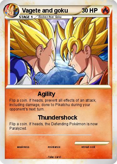 Pokemon Vagete and goku