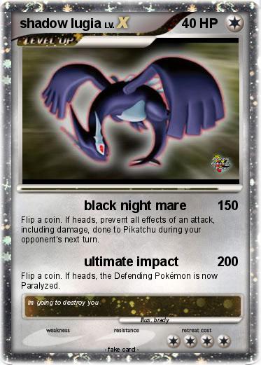 Pokemon shadow lugia