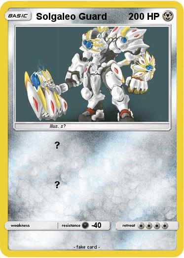 Pokemon Solgaleo Guard