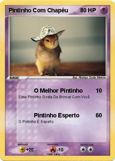 Pokemon Pintinho Com Chapéu
