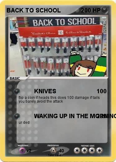 Pokemon BACK TO SCHOOL