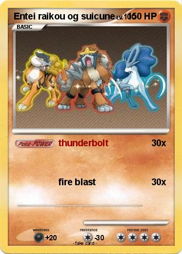 Pokemon Entei raikou og suicune