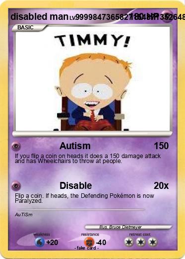 Pokemon disabled man