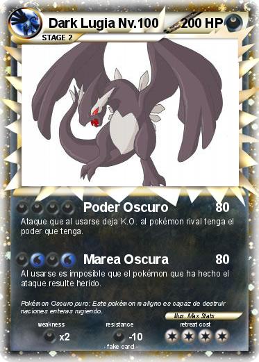 Pokemon Dark Lugia Nv.100
