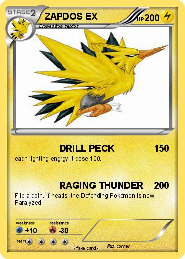 Pokemon ZAPDOS EX