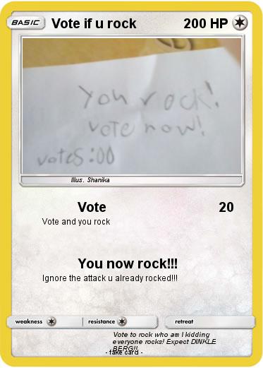 Pokemon Vote if u rock